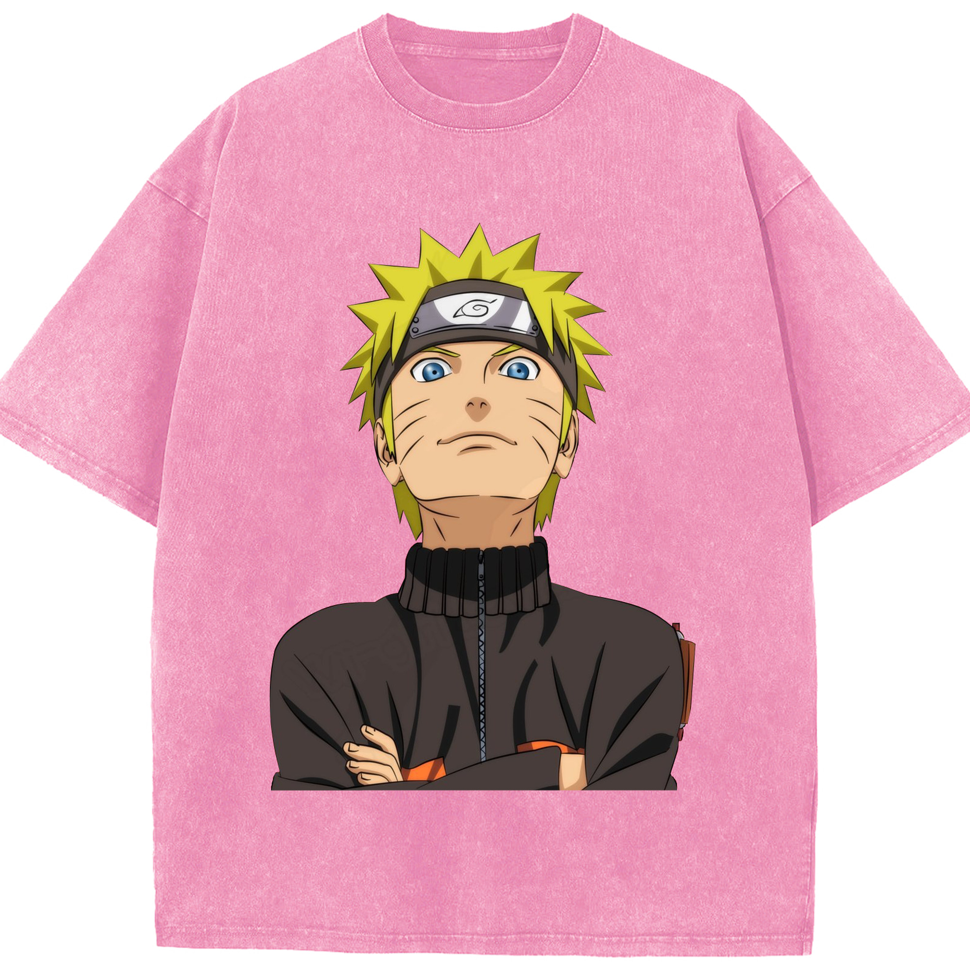 （画像用） NARUTO -ナルト- うずまき ナルト Uzumaki Naruto 綿100% ヴィンテージ風 半袖Tシャツ（フロントプリント）